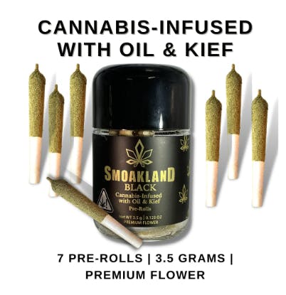 BLACK - Infused Pre-Rolls - Maui Wowie (S) 7pk - 3.5g