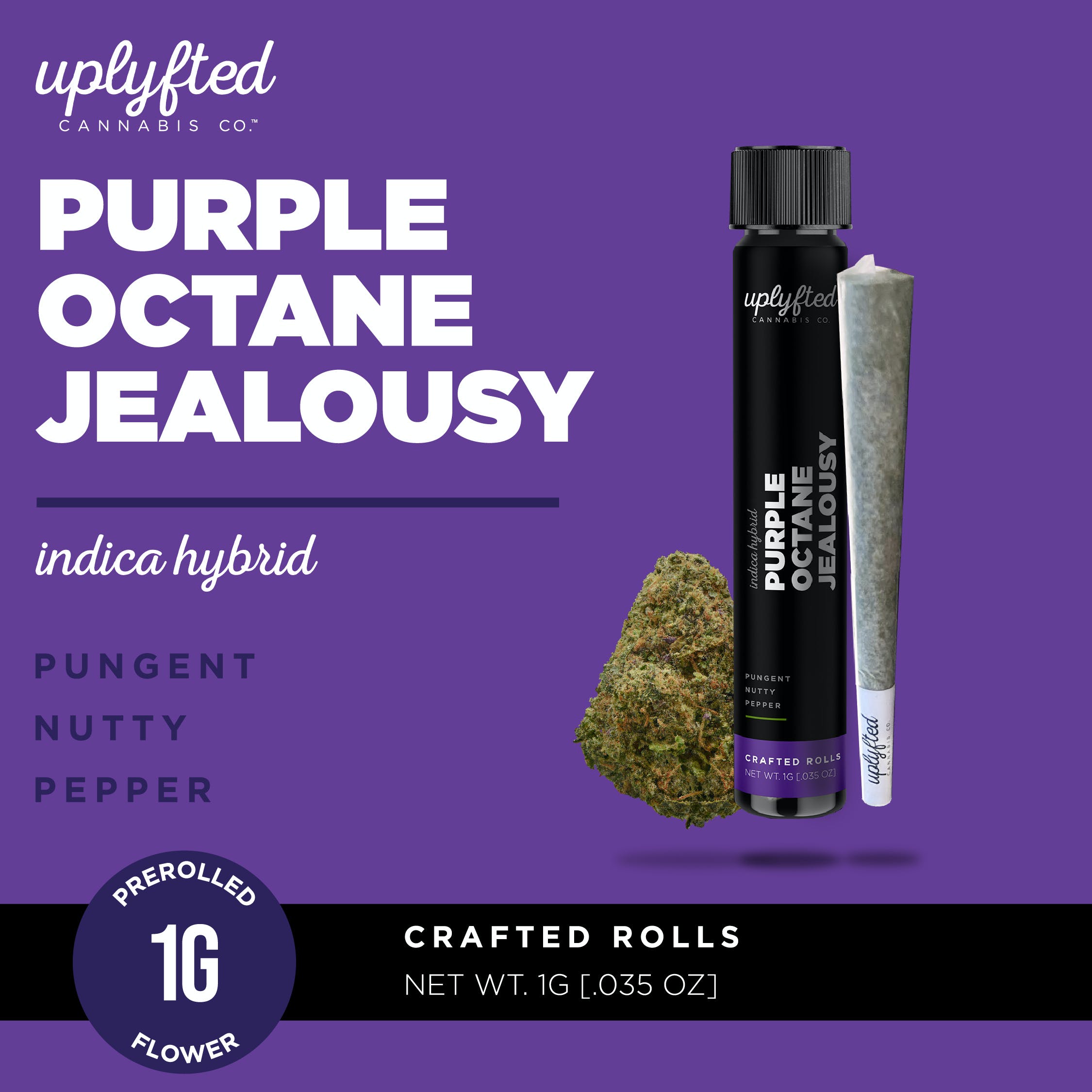 Purple Octane Jealousy 1g Pre-Roll
