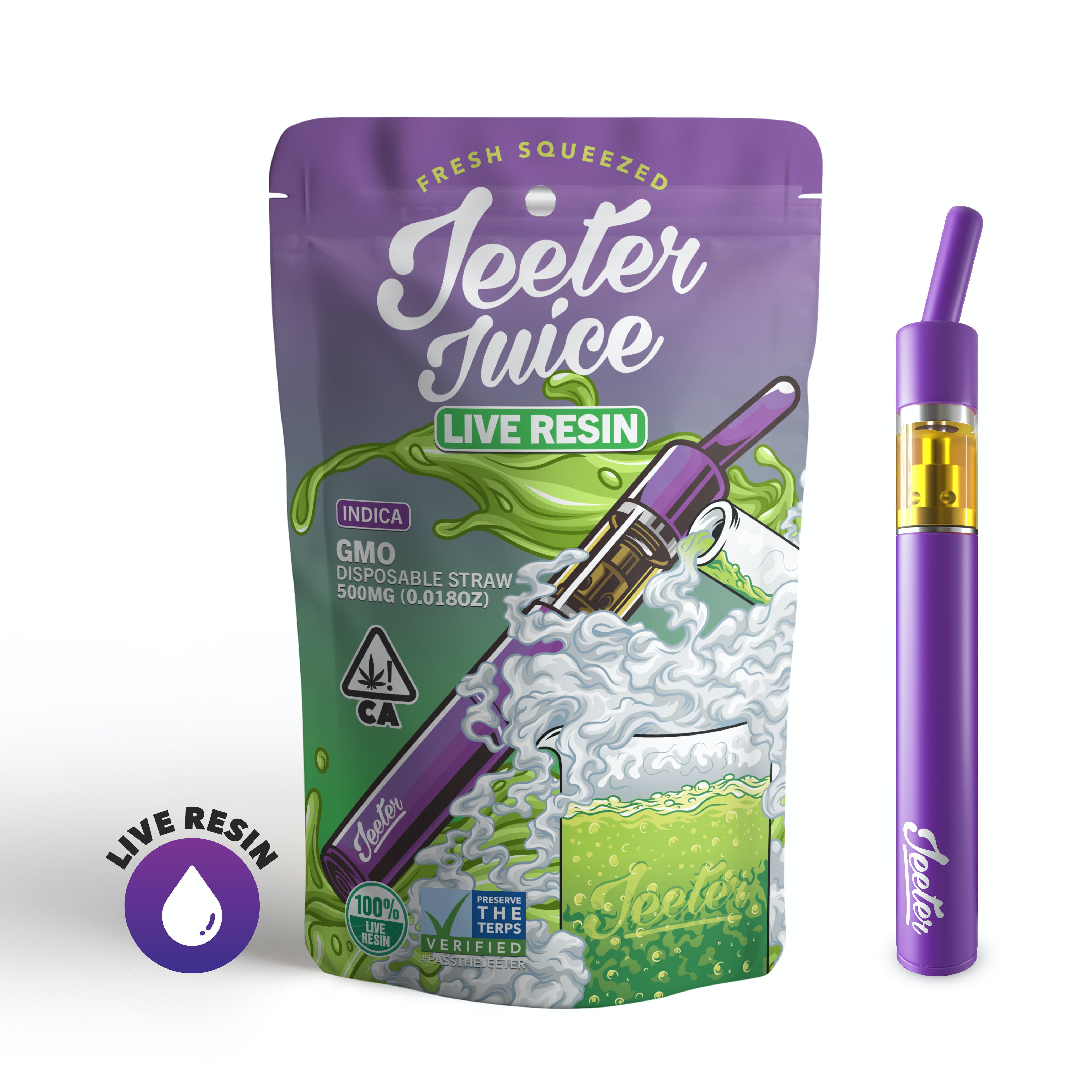 Jeeter Juice Live Resin Disposable Straw - GMO