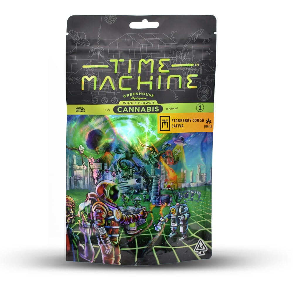 Time Machine Flower 28g Pouch Sativa StarBerry Cough