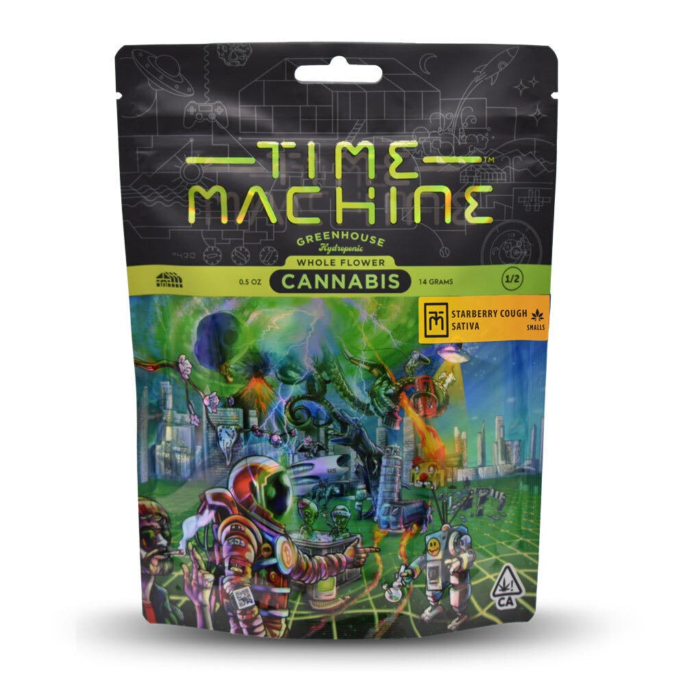 Time Machine Flower 14g Pouch Sativa StarBerry Cough