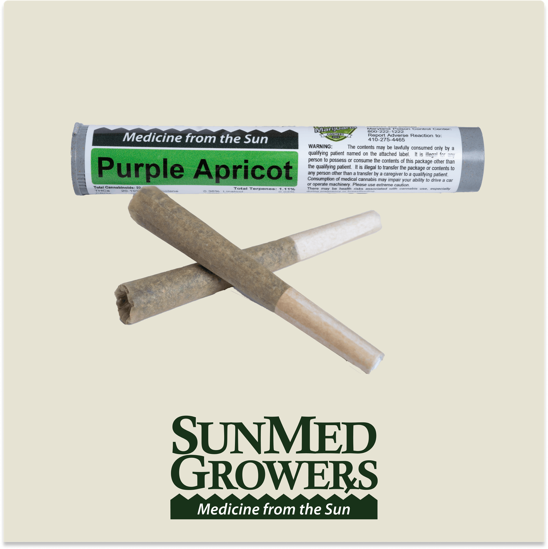 Purple Apricot Pre Roll 0.5g/2 Pack