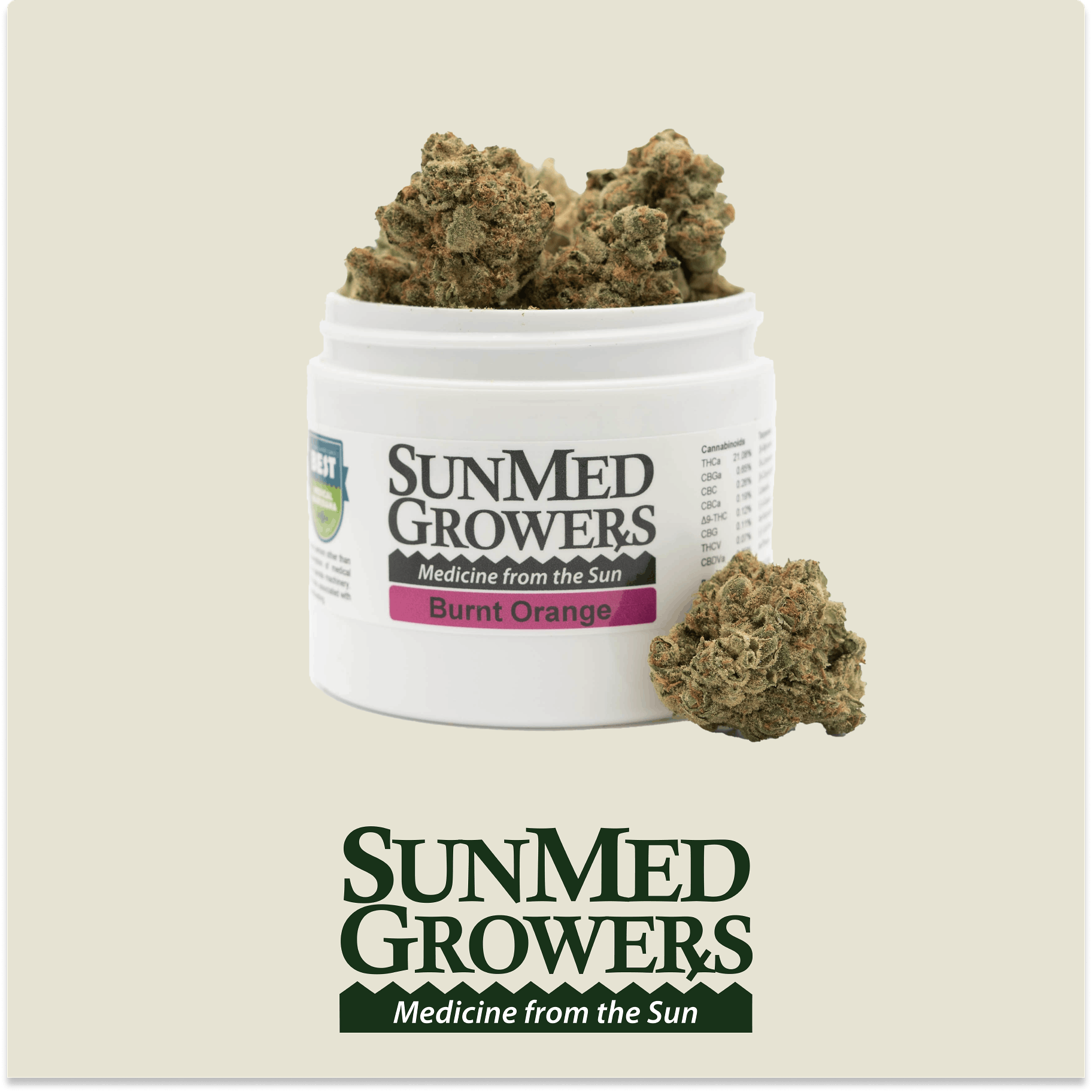 Burnt Orange Flower (3.5g)