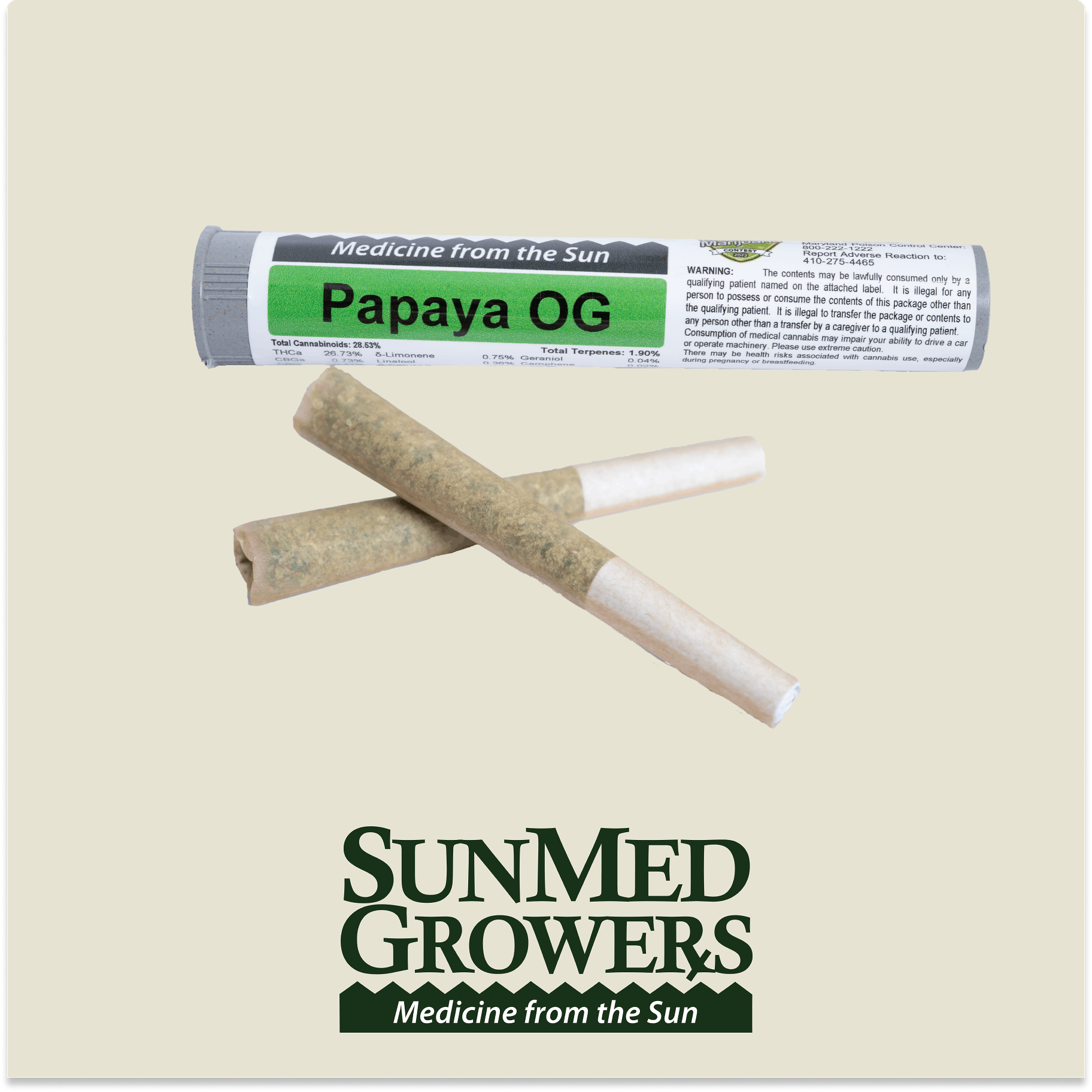 Papaya OG Pre Roll 0.5g/2 Pack