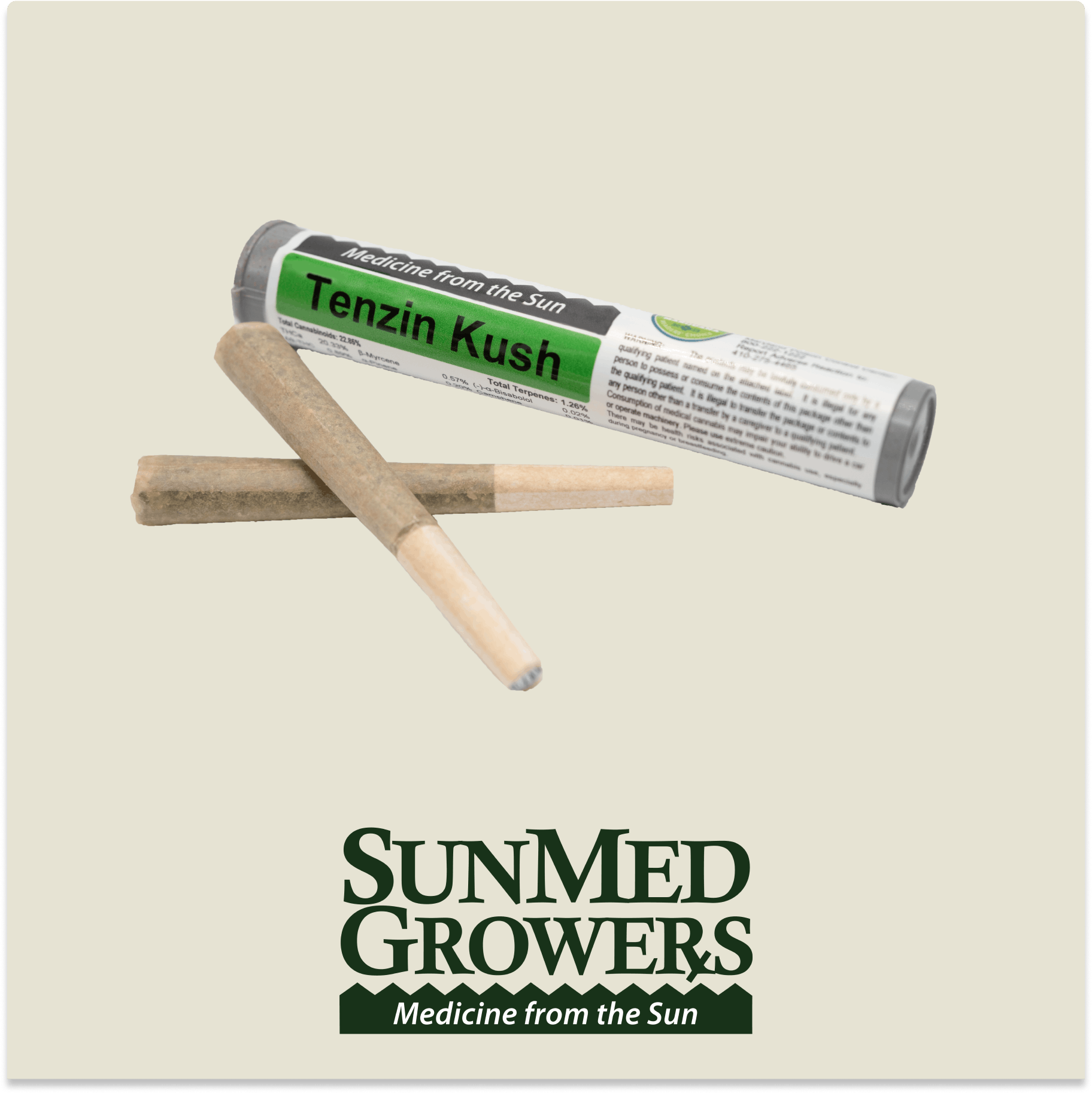 Tenzin Kush Pre Roll 0.5g/2 Pack
