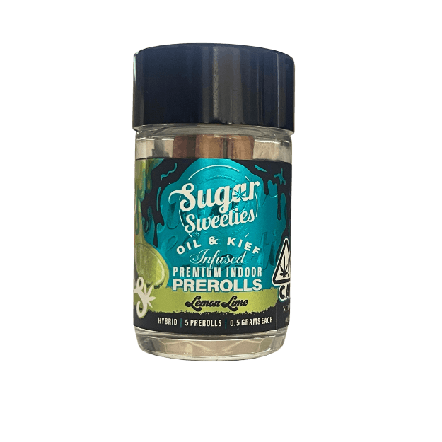 Sugar Sweeties | Lemon Lime | 5PK Hybrid Infused Prerolls 2.5g