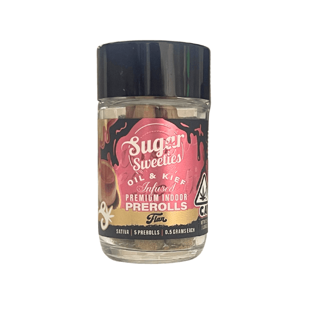 Sugar Sweeties | Flan | 5PK Sativa Infused Prerolls 2.5g