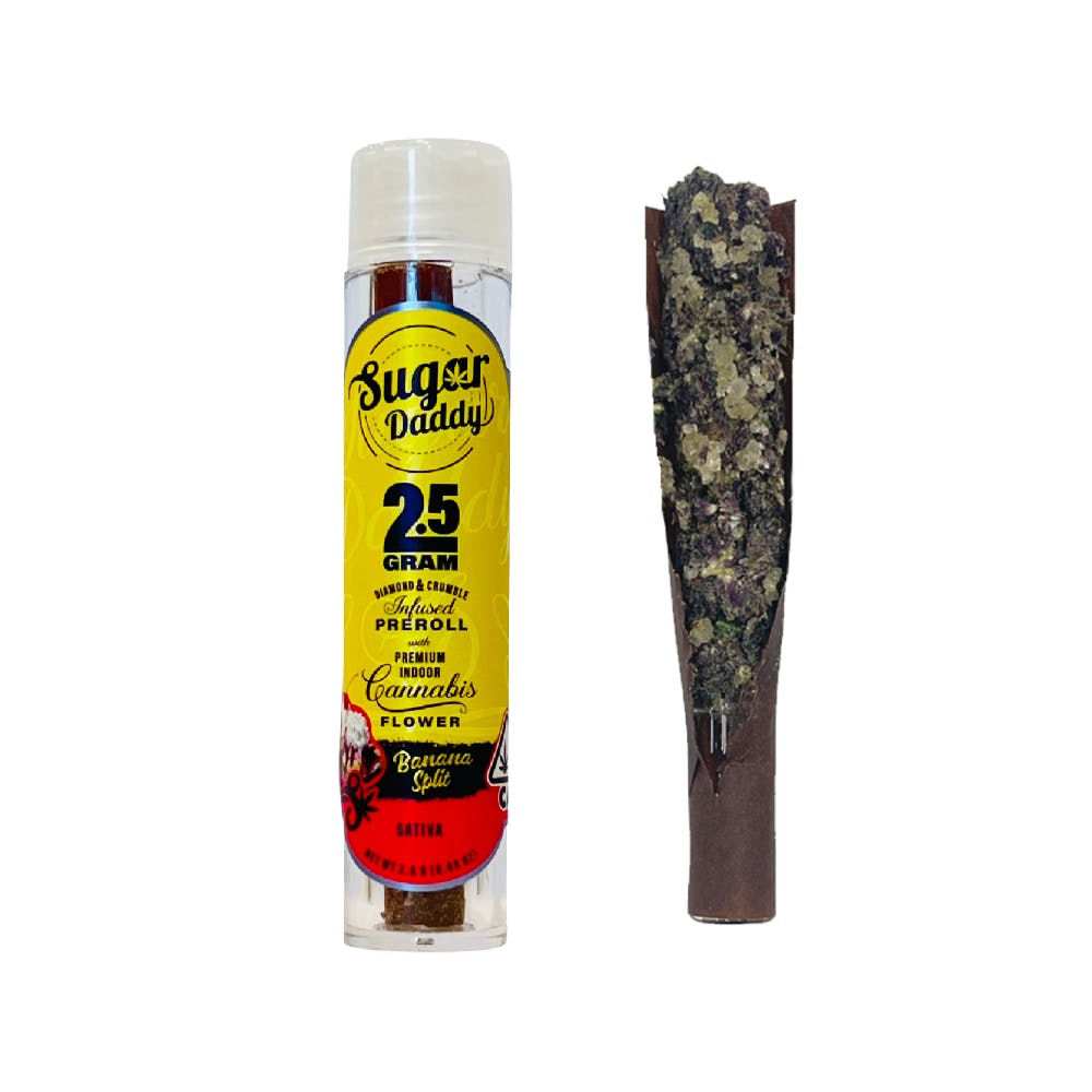 Sugar Daddy | Banana Split | Sativa Infused Blunt 2.5g