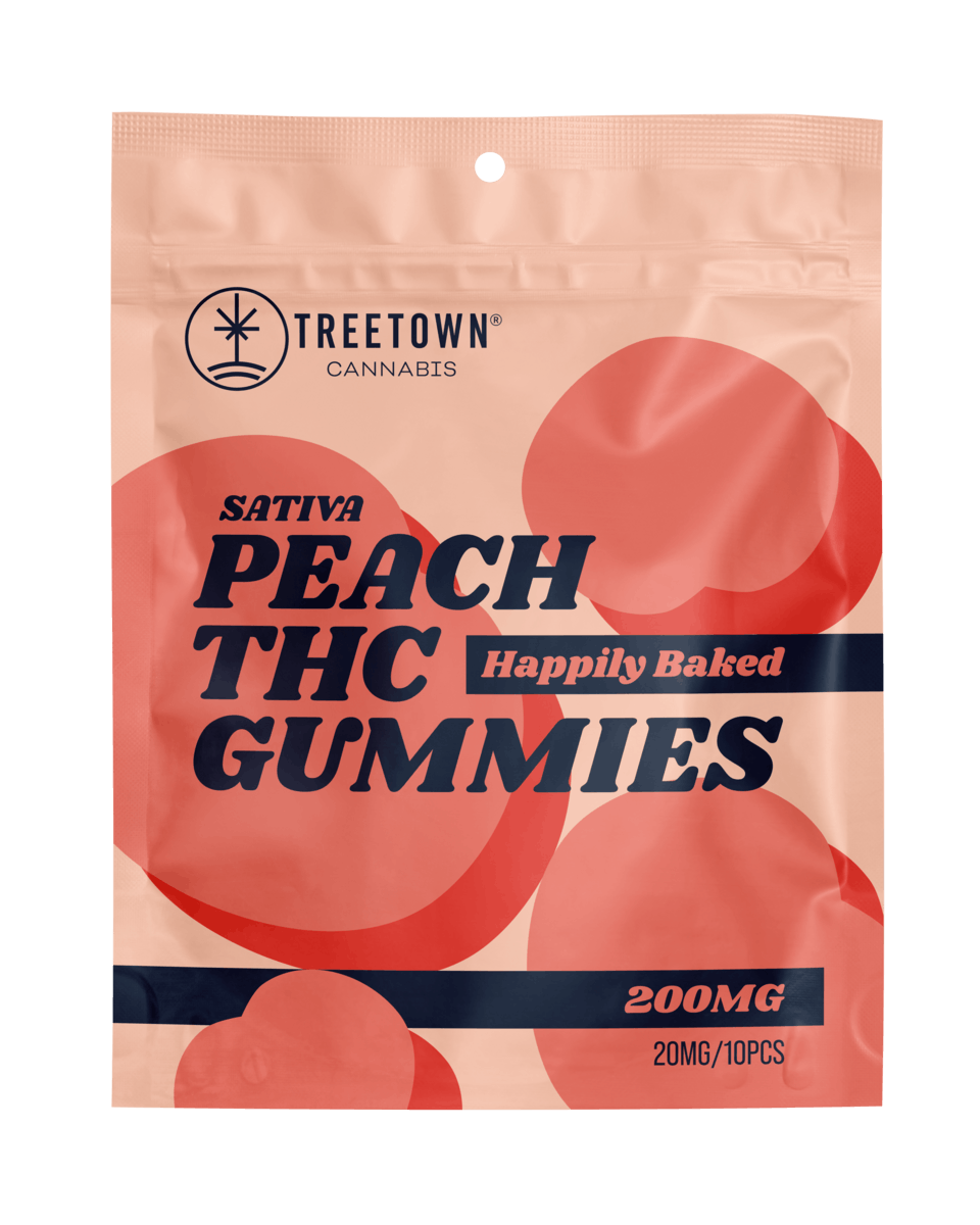 Peach- Standard 200mg Gummies