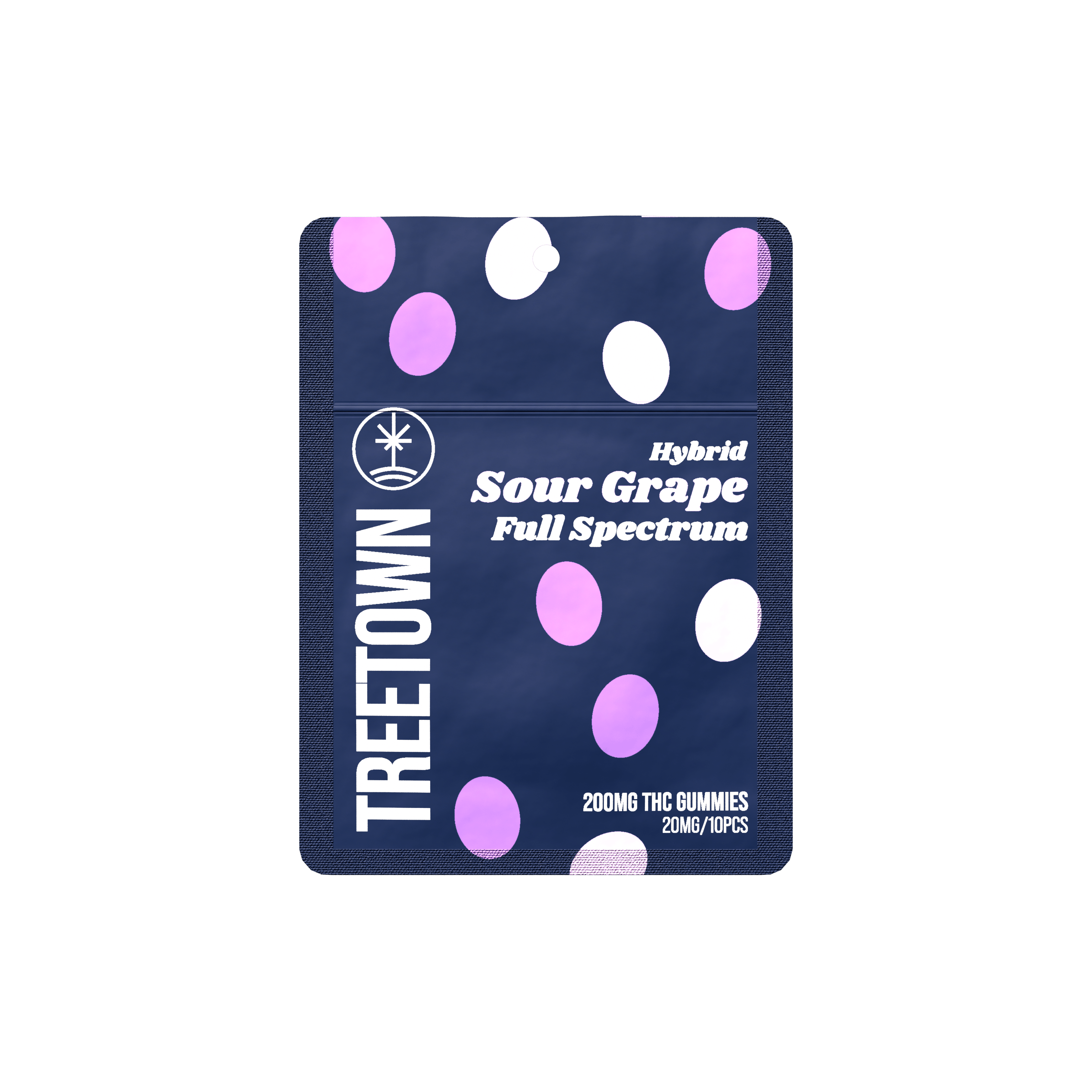 Sour Grape - Full Spectrum Gummies - 10 units x 20mg THC (200mg)