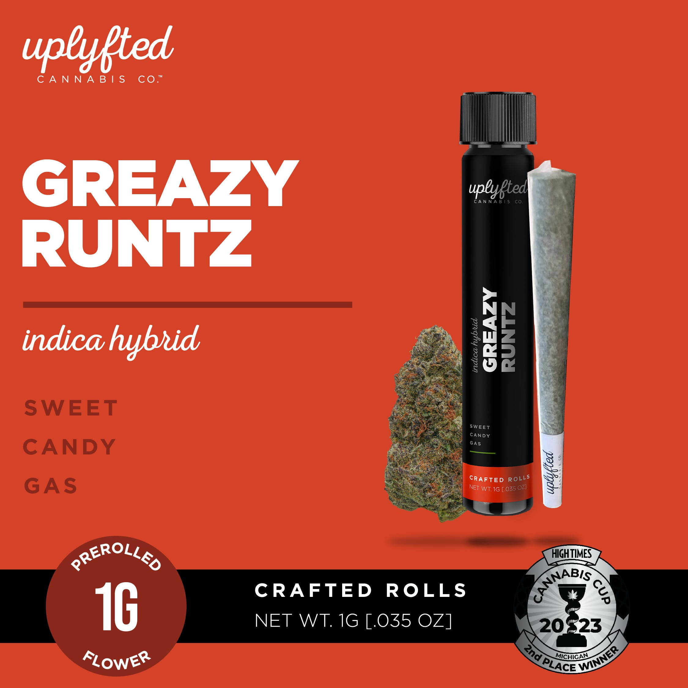 Greazy Runtz 1g Pre-Roll