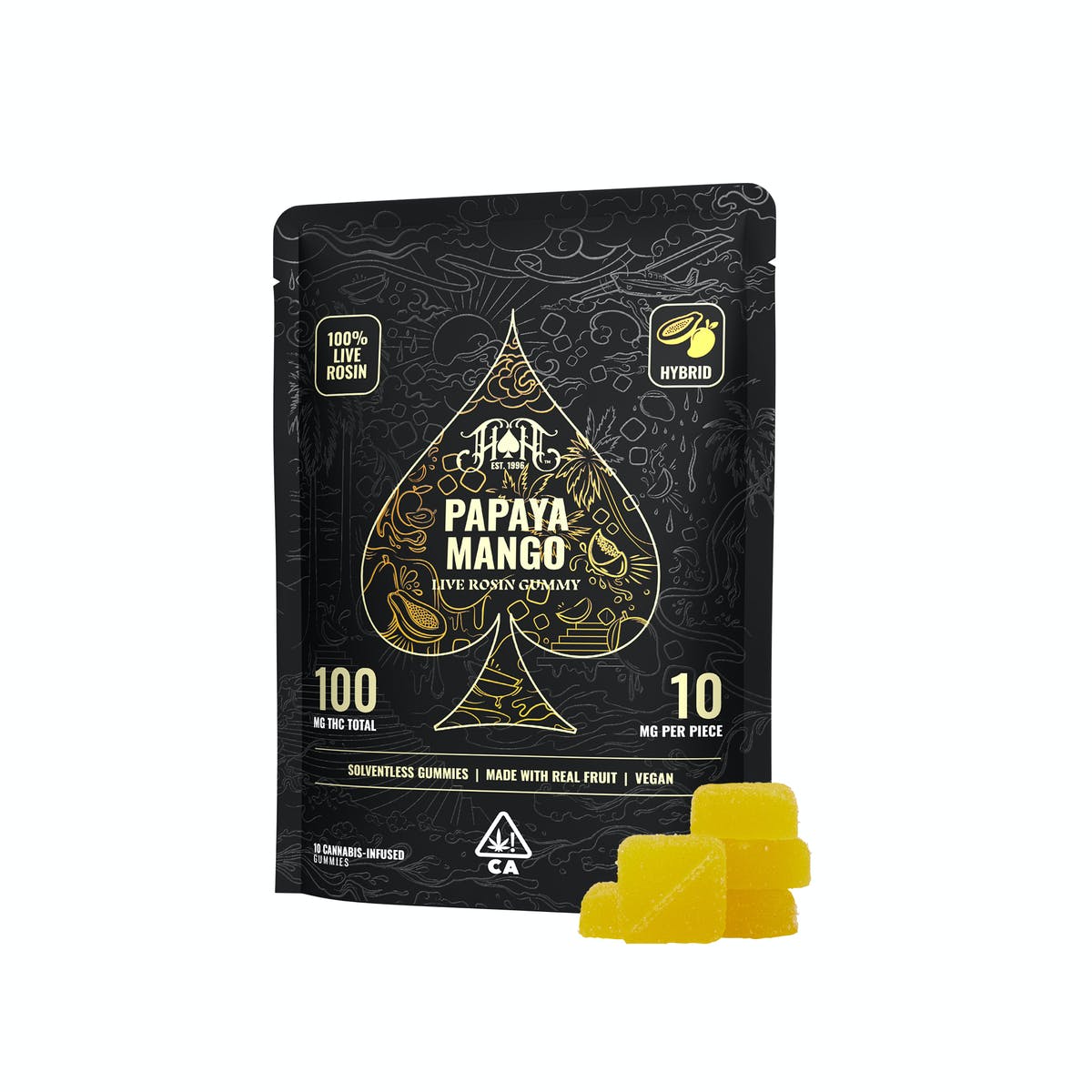 Papaya Mango | Hybrid Live Rosin Gummies