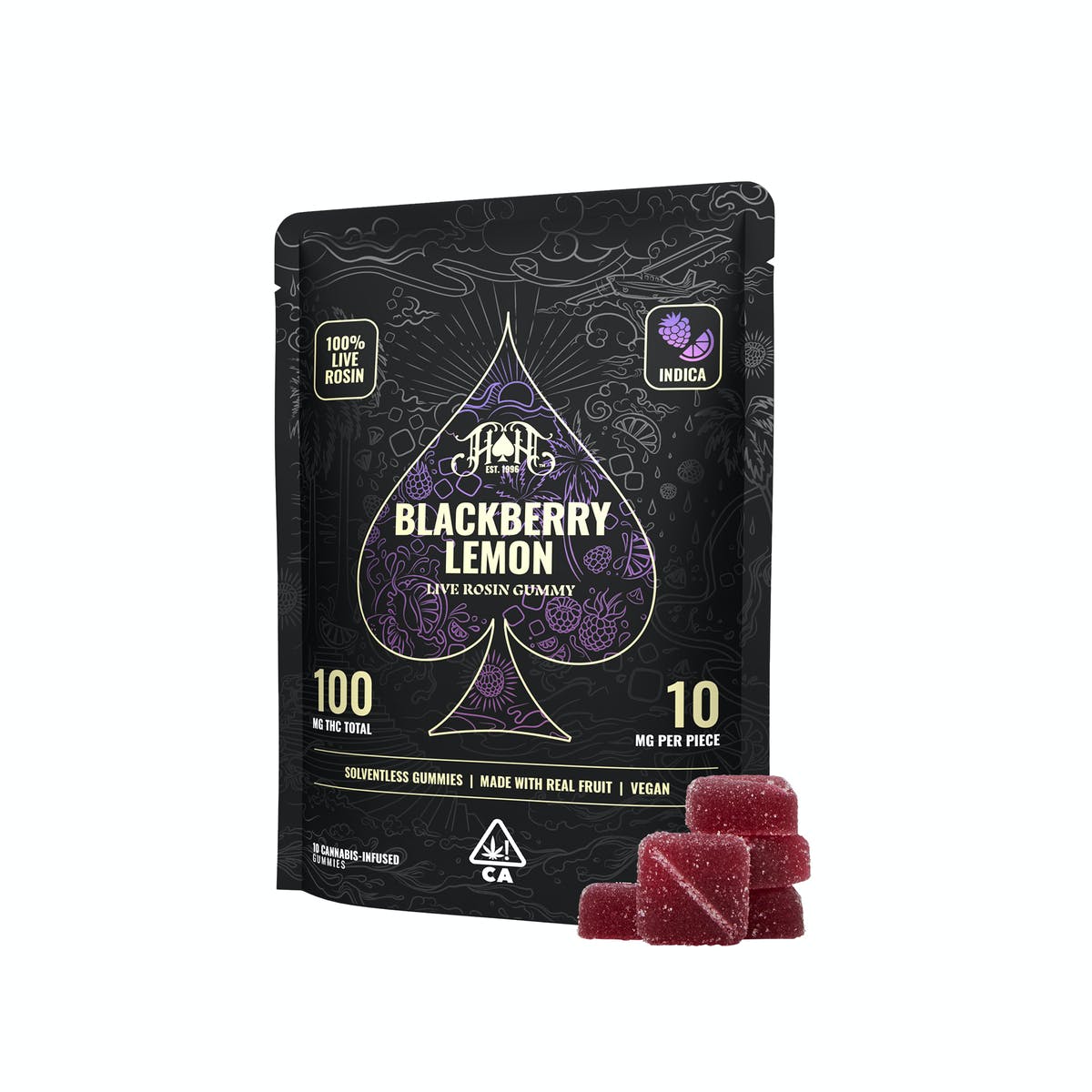 Blackberry Lemon | Indica - Live Rosin Gummies