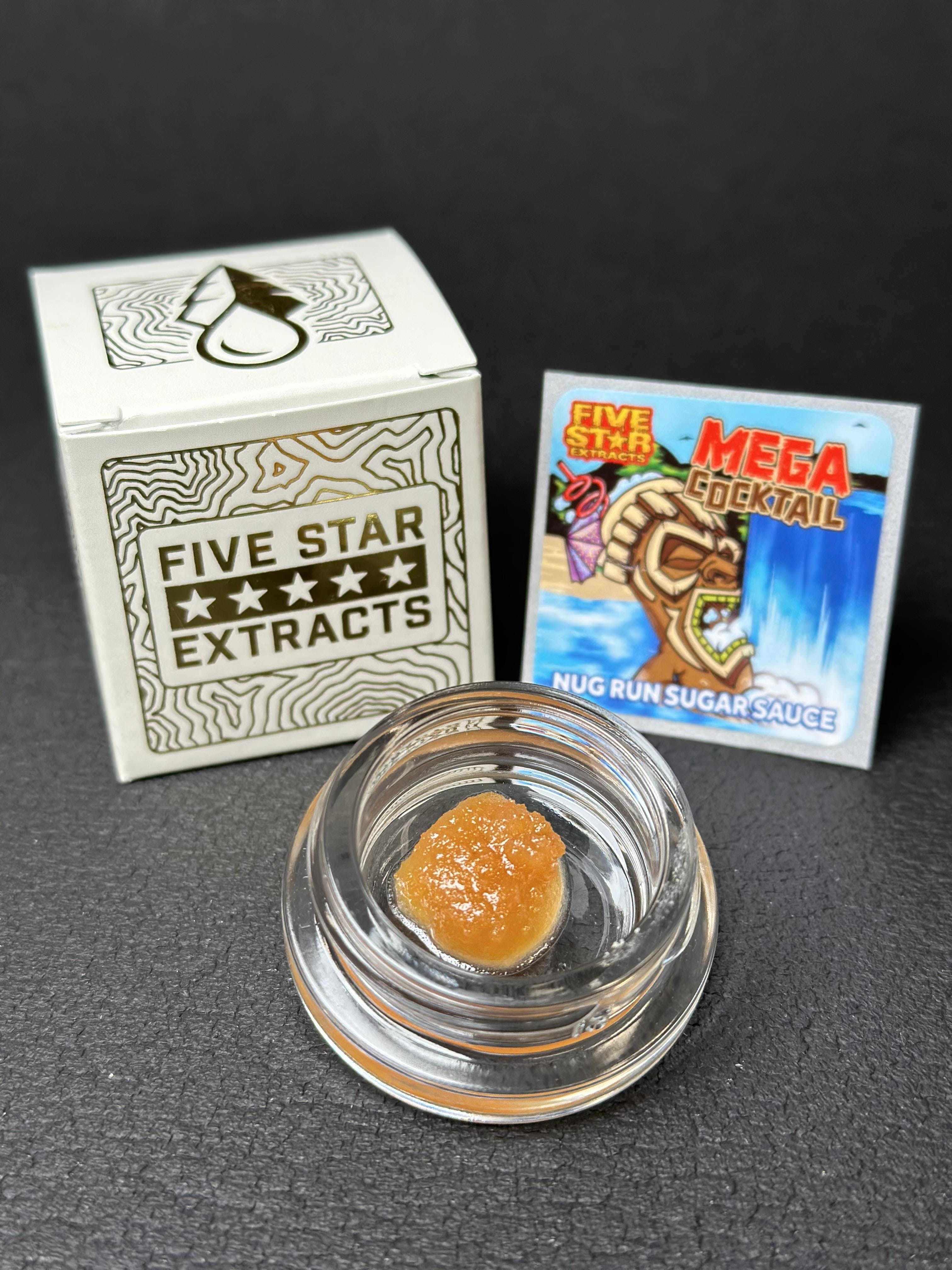 Five Star Extracts: Mega Cocktail - 1 Gram Nug Run Sugar Sauce