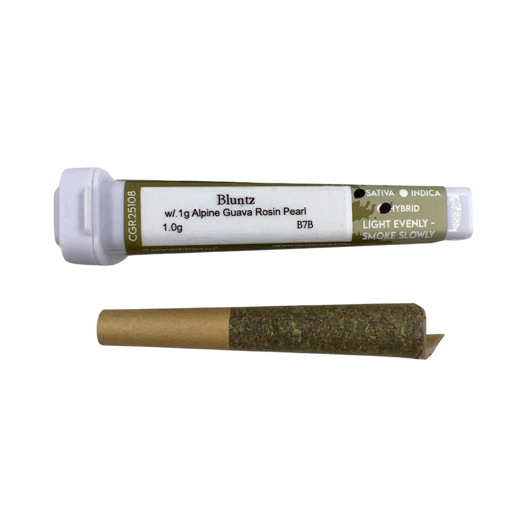 1g Bluntz w/ .1g Alpine Guava Rosin Pearl - New Horizons
