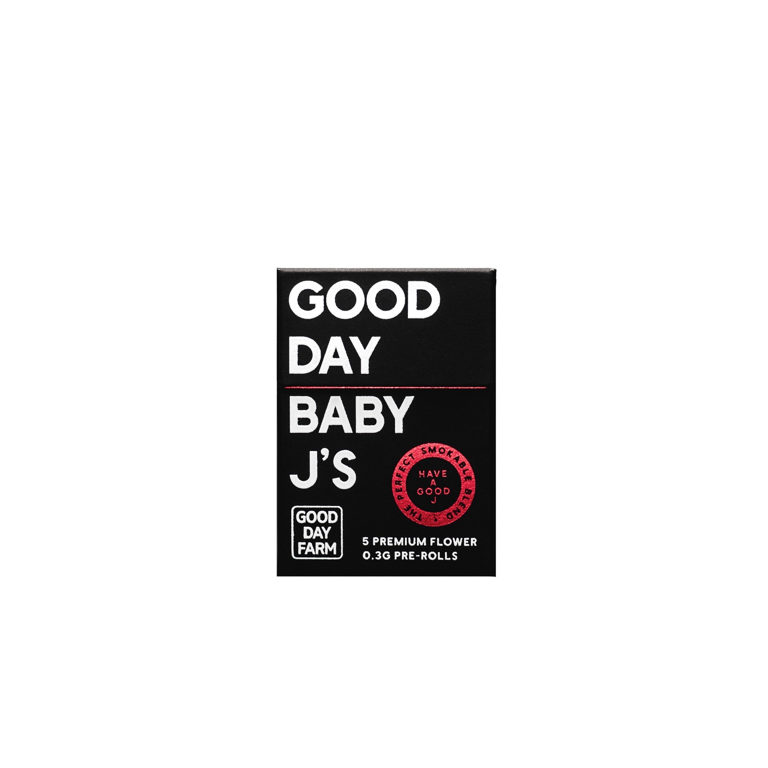 Good Day Farm: Platinum OG | Baby J's Pre-Rolls | 5pk | 1.5g