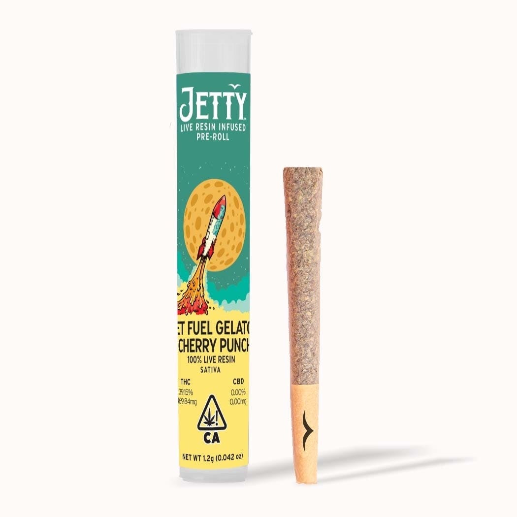 Jet Fuel Gelato x Cherry Punch Live Resin Infused Pre-Rolls Single (1.2g)
