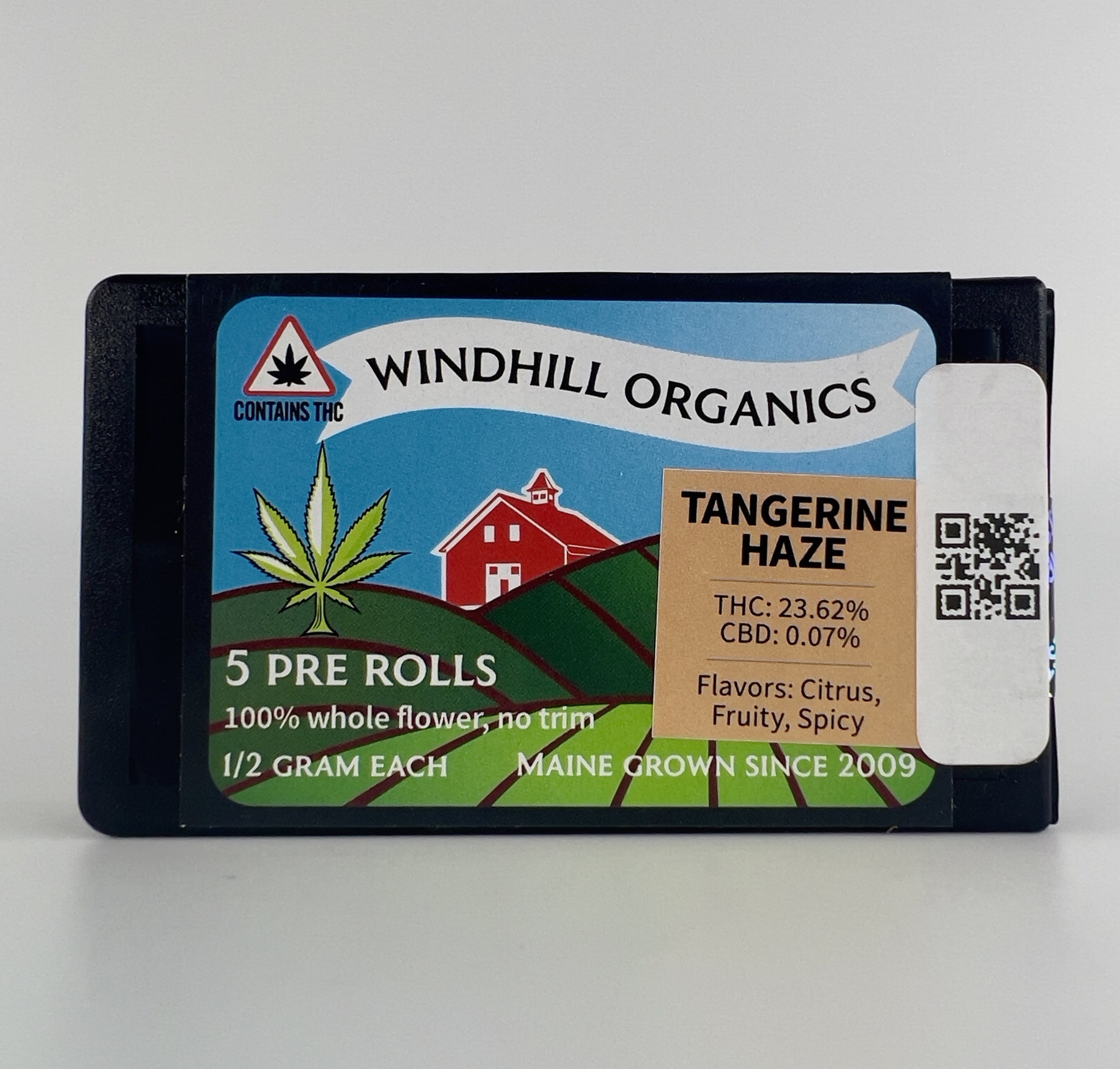 Tangerine Haze 0.5g Preroll Pack - Windhill Organics