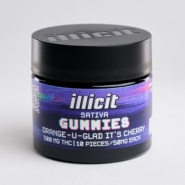 Orange-U-Glad It's Cherry 500MG Sativa Gummies