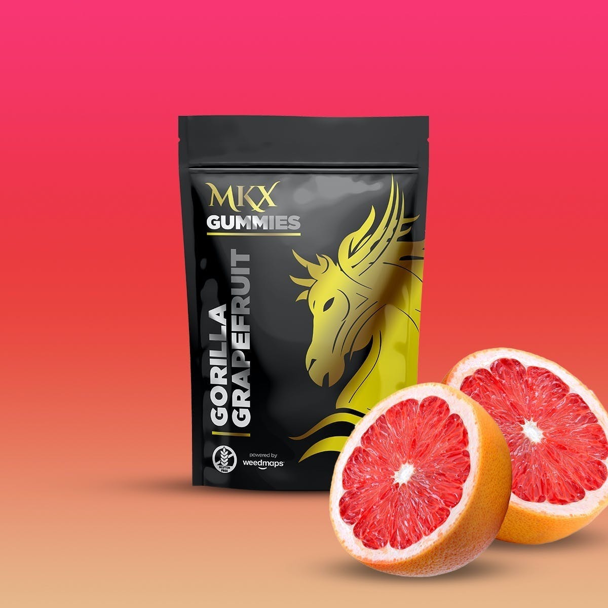 Gorilla Grapefruit Gummies 100mg (REC)