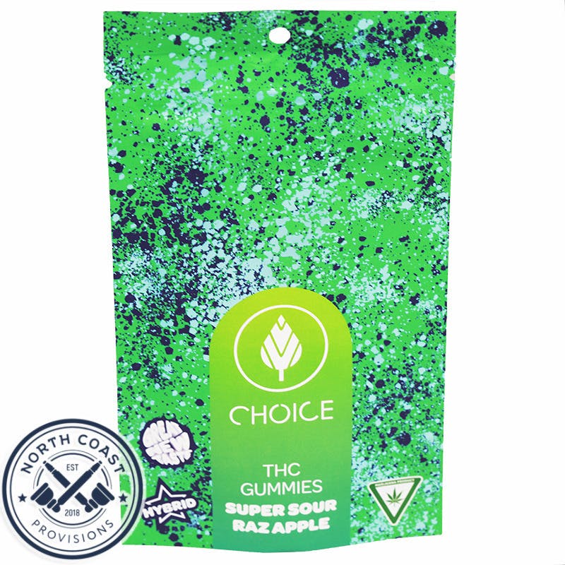AU | Choice Chews | Hybrid Sour Raz Apple 100mg