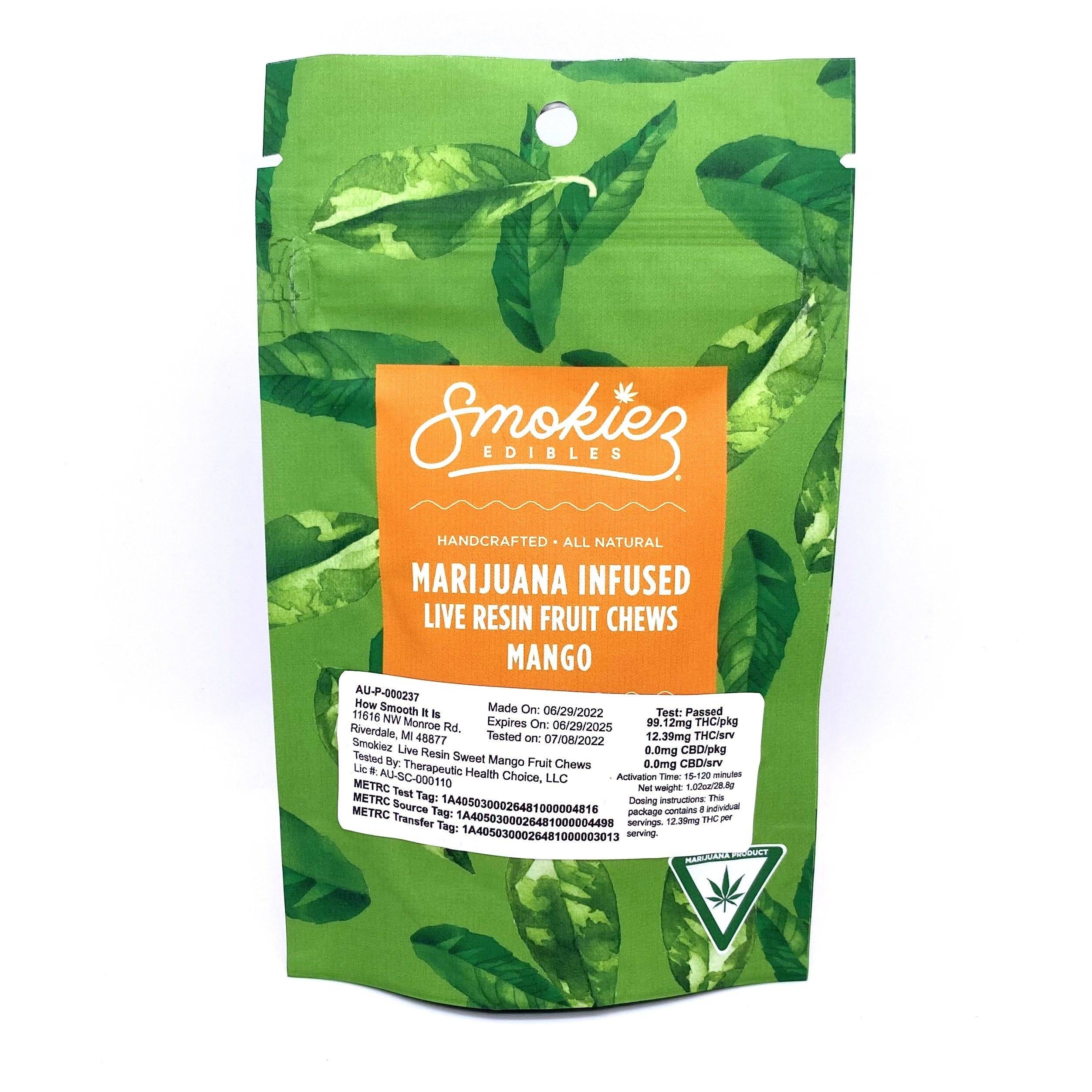 AU | Smokiez | Sativa Mango Gummies