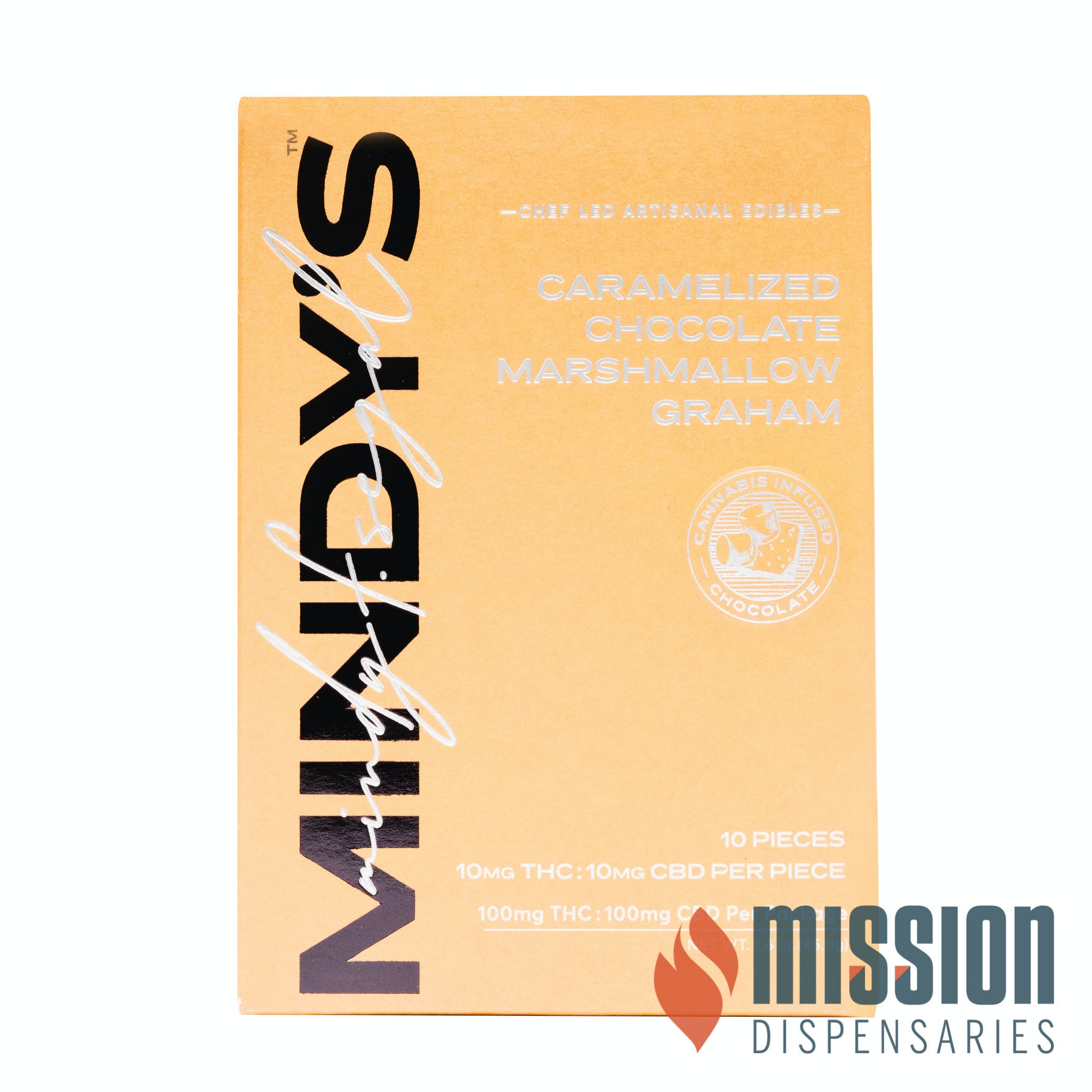 Chocolate Bar | Mindy's | Caramelized Chocolate Marshmallow Graham [1:1 CBD/THC]