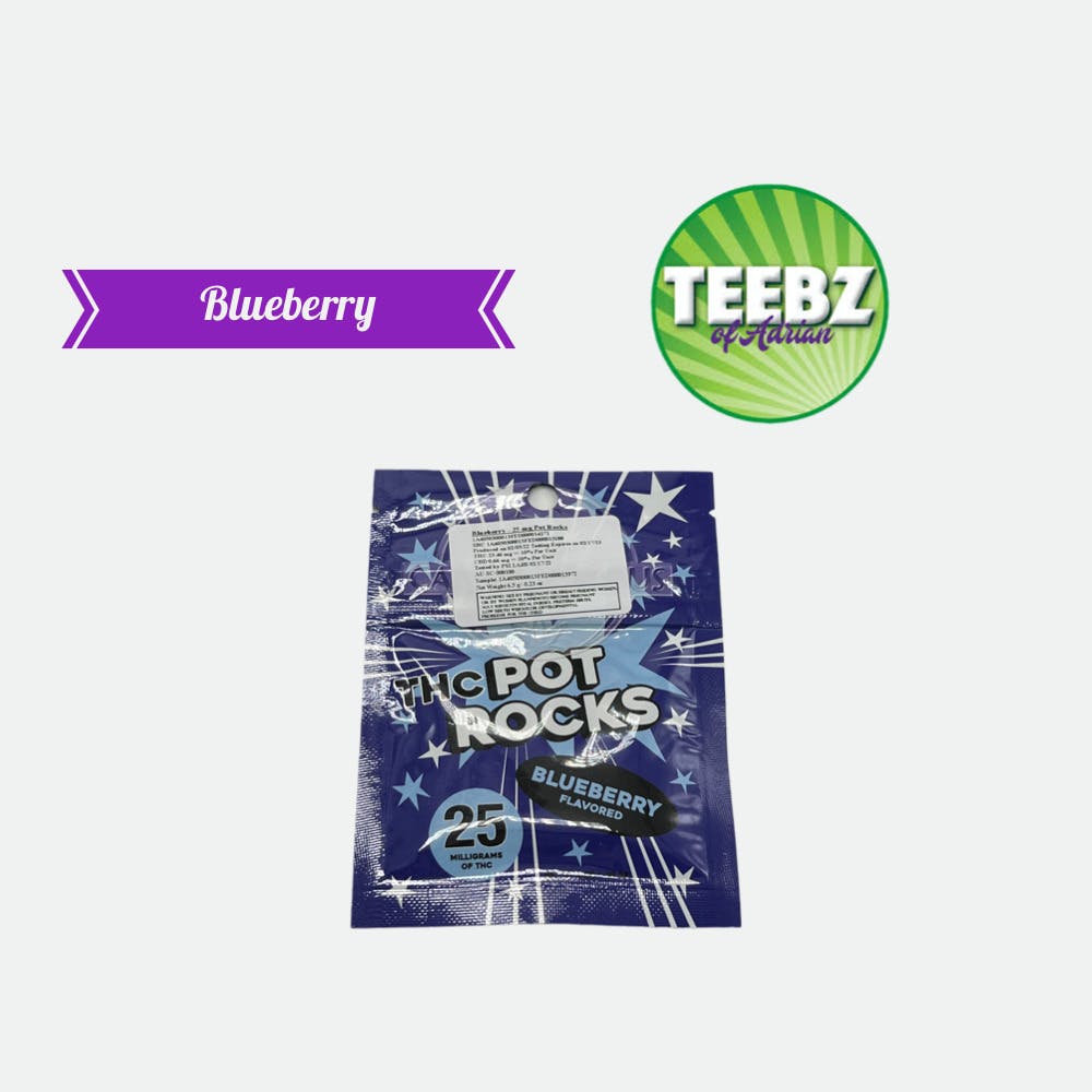 Cannonymous Exploding THC Pot Rocks - Blueberry - 100mg - AU