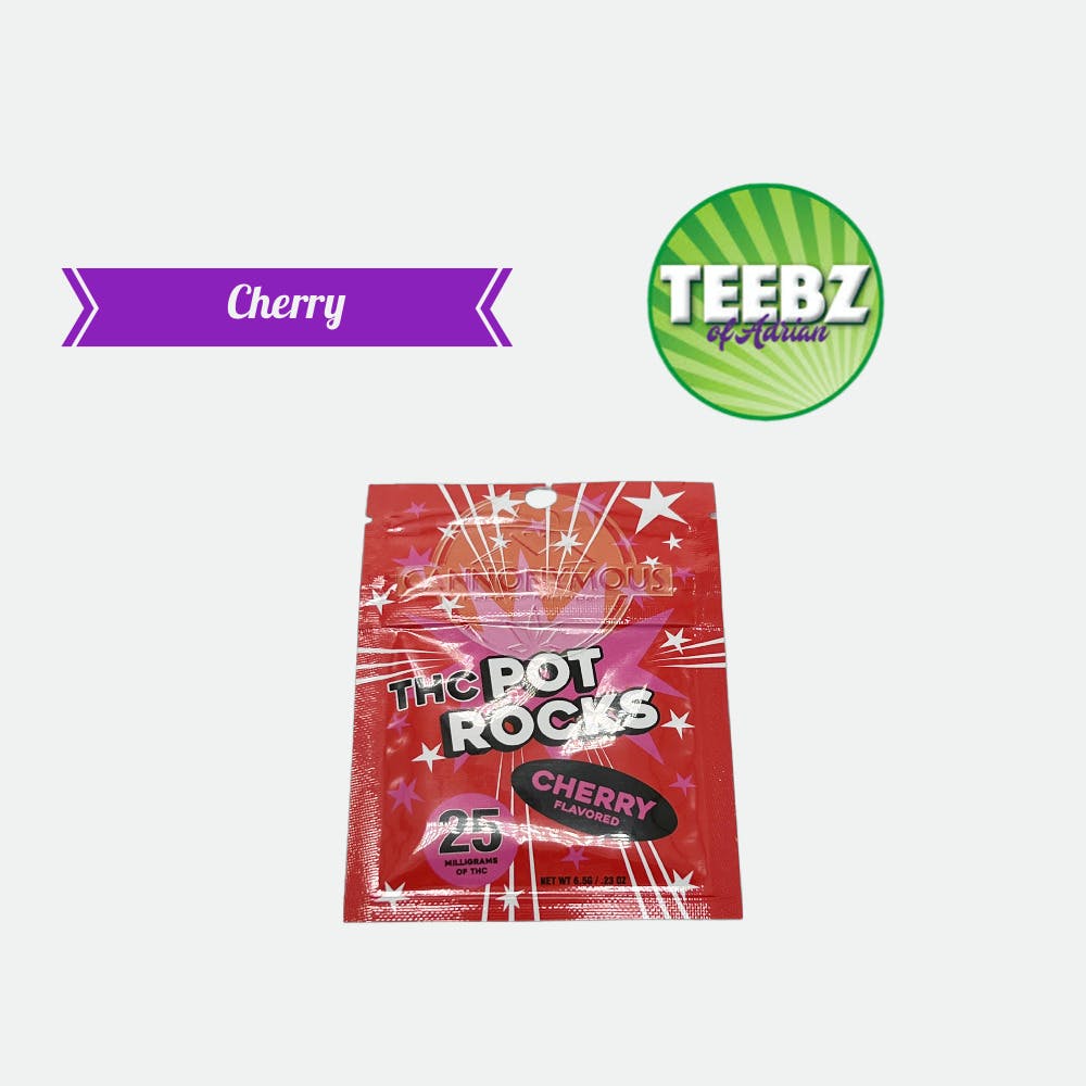 EK - Exploding THC Pot Rocks - Cherry - 25mg - AU