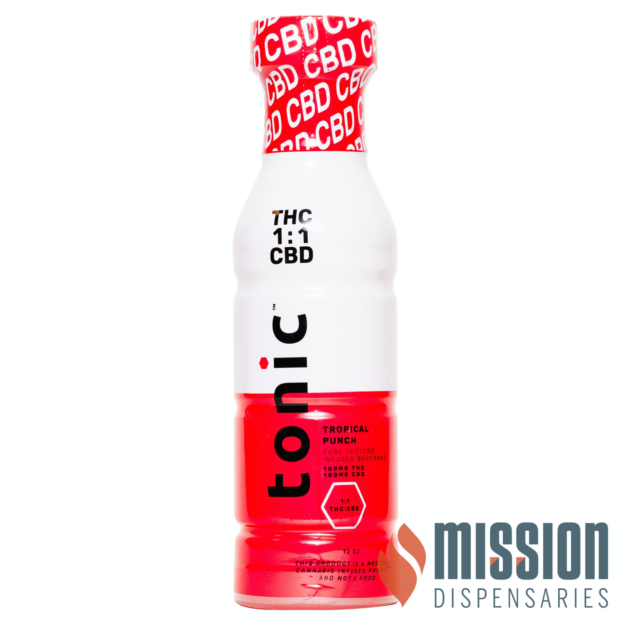 Beverage | Tonic | Tropical Punch [1:1 CBD/THC] [12oz]
