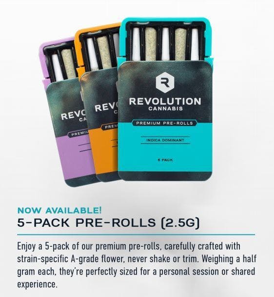  Blackberry Kush 5pk Pre-Roll Pack 2.5g