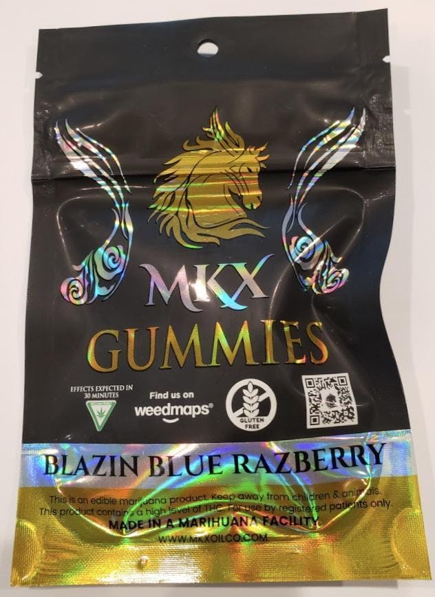 100mg Gummies - Blazin Blue Razberry (REC)