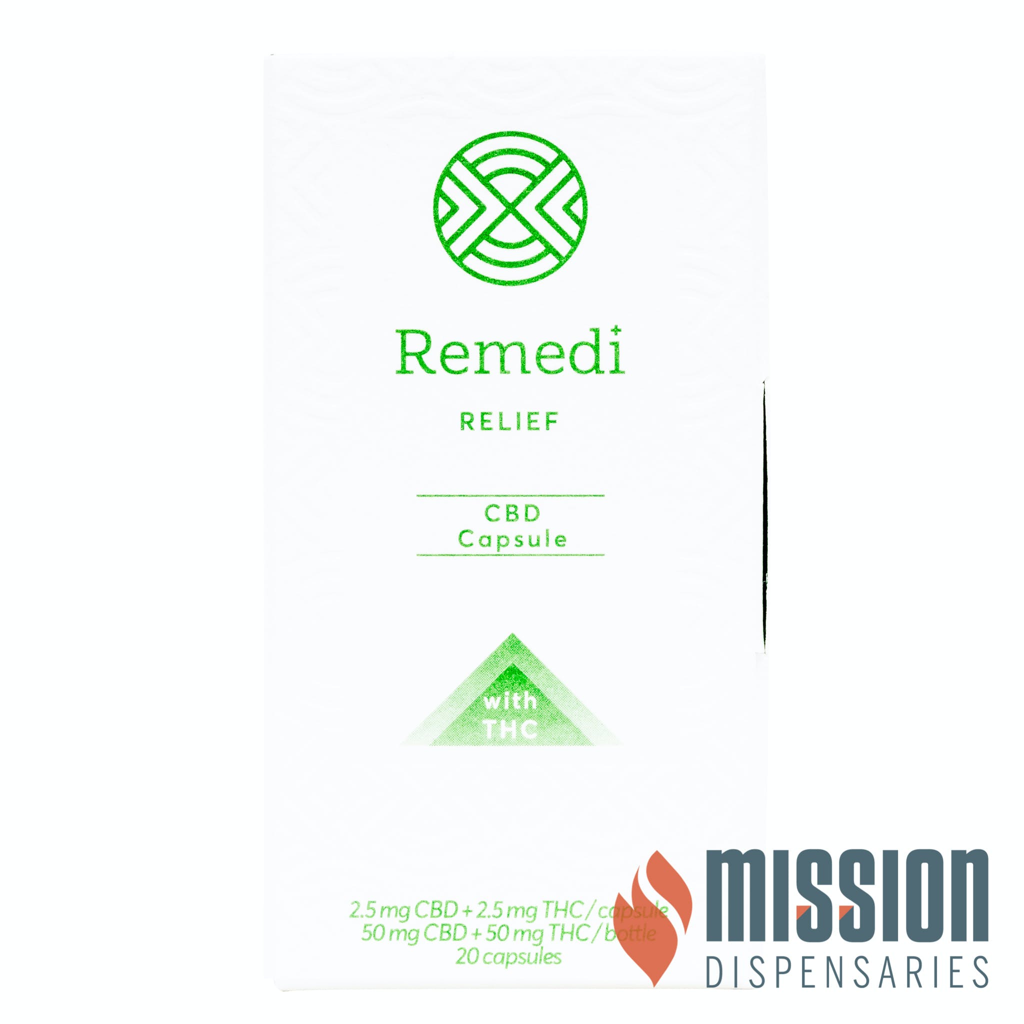 Capsules | Remedi | Relief [1:1 CBD/THC] [20pk]