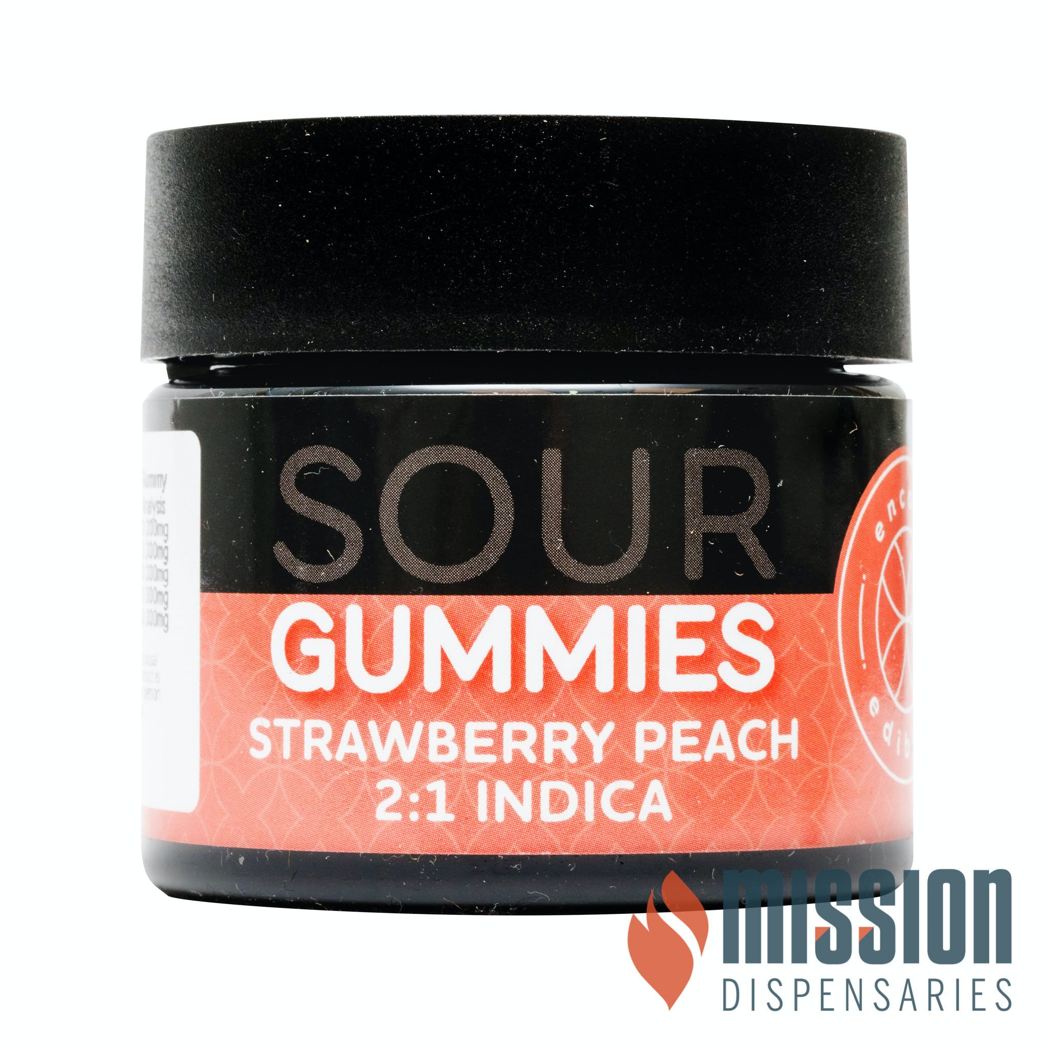 Gummies | Encore | Sour Strawberry Peach [2:1 CBD/THC] [Indica] [10pk]