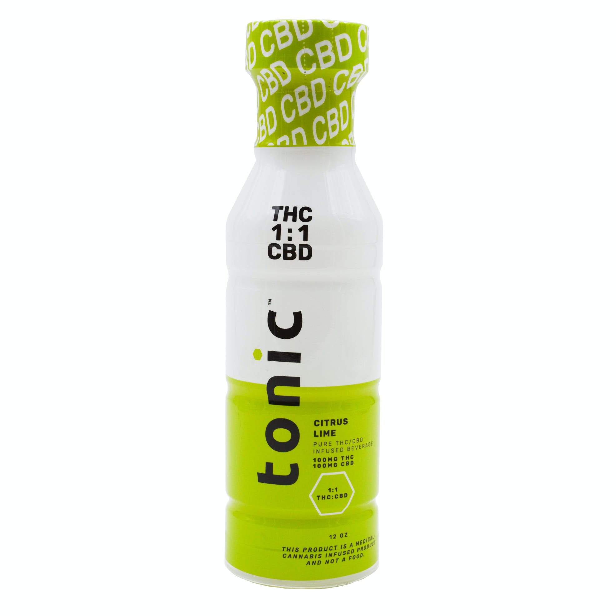  Citrus Lime 1:1 Tonic Drink (100mg CBD/100mg THC)