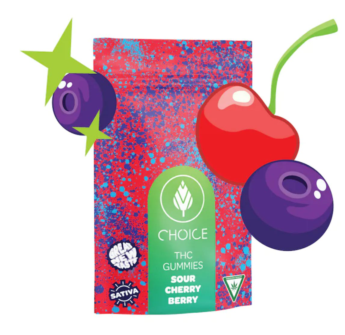 MED | Choice Chews | Sour Cherry Berry