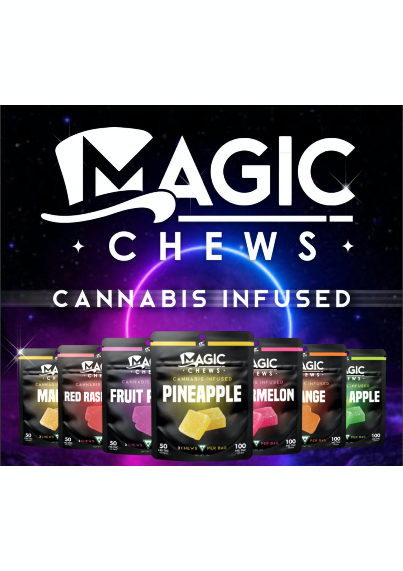 Magic Edibles - Pineapple Chews 100 mg (REC)