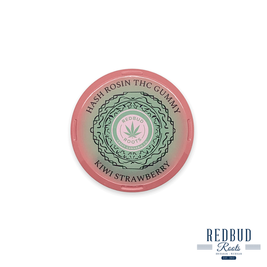 Redbud Roots - Strawberry Kiwi Hash Rosin Gummies (REC)