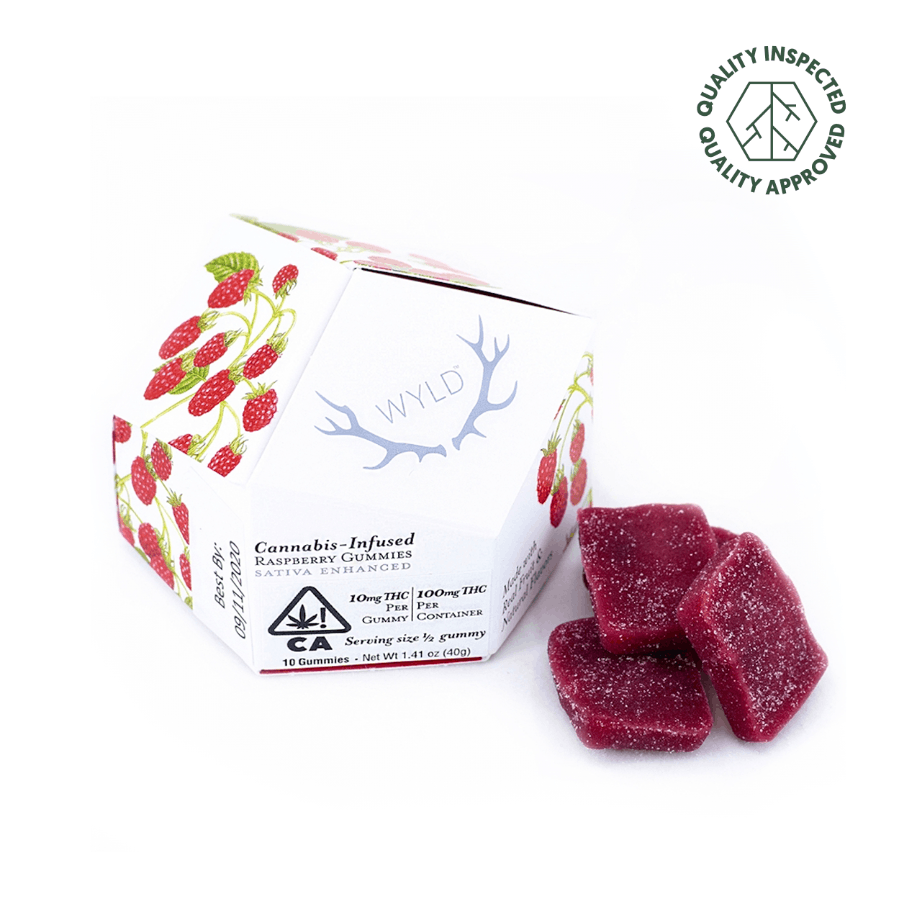 WYLD - Raspberry Sativa Gummies 100mg (REC)