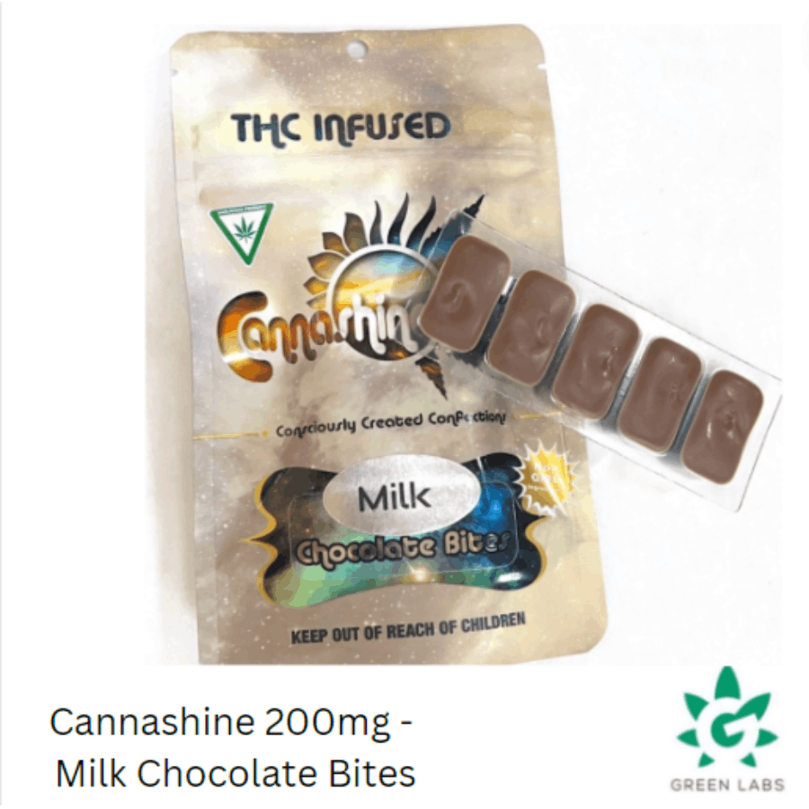 Cannashine Chocolate Bites 200mg - Milk Chocolate