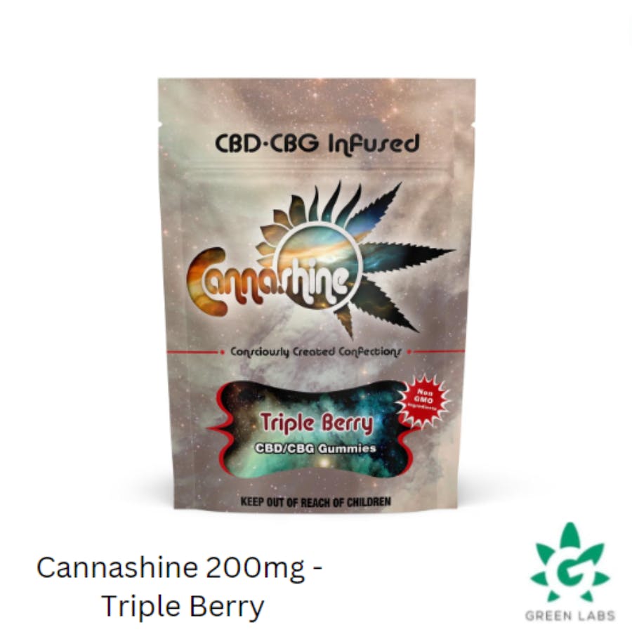 Cannashine Gummies 200mg - Triple Berry