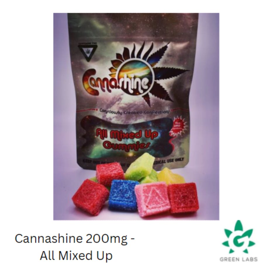 Cannashine Gummies 200mg - All Mixed Up