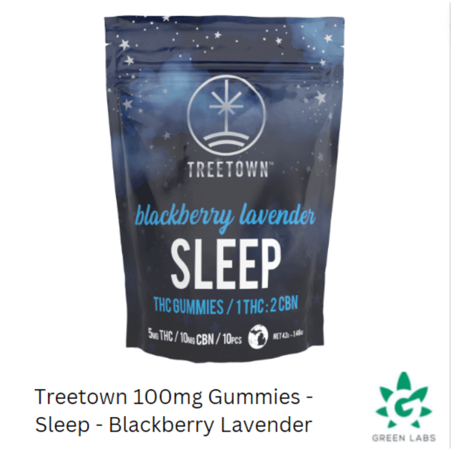 Treetown - Blackberry Lavender Sleep 1:2 (THC:CBN) Gummies