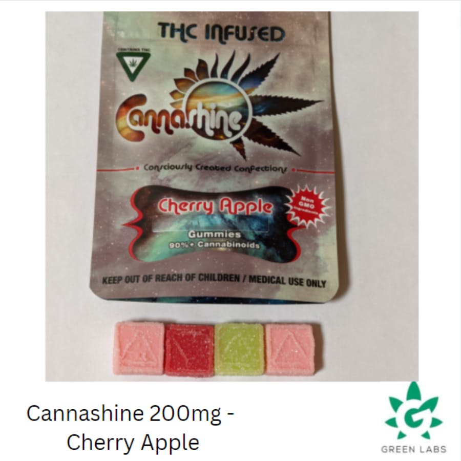 Cannashine Gummies 200mg - Cherry Apple