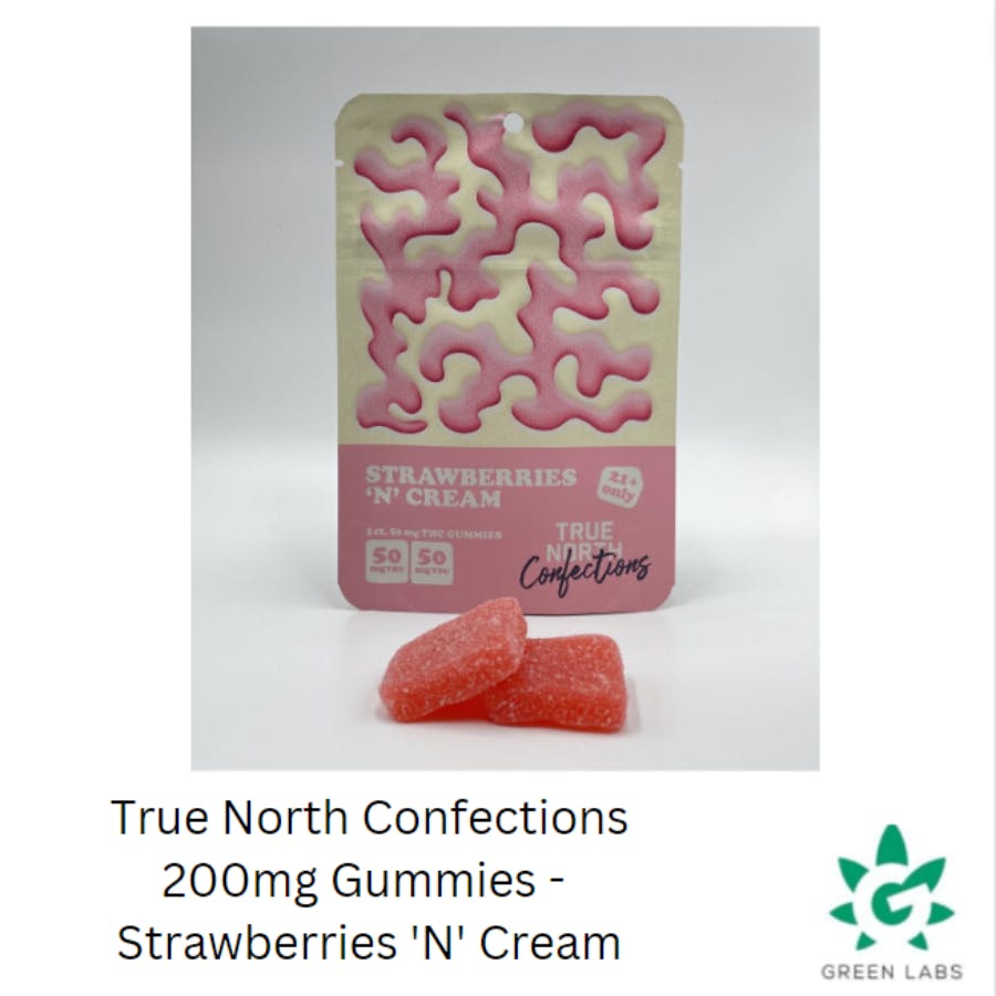True North 200mg Gummies - Strawberries and Cream