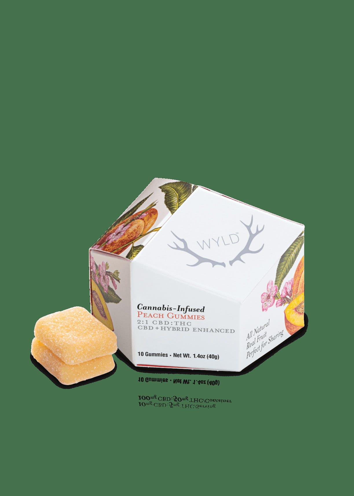 Peach 2:1 CBD + Hybrid Enhanced Gummies - 10 Pack