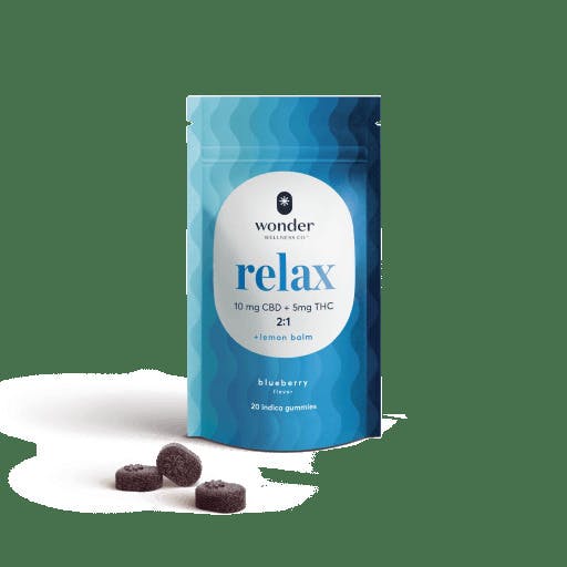 2:1 Relax Blueberry Gummies - 20 Pack
