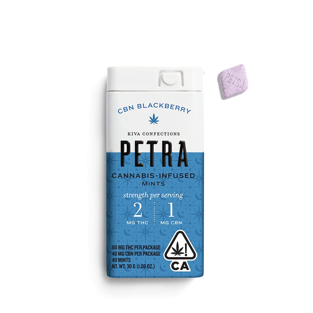 PETRA BLACKBERRY 2.5:1 CBN MINTS 100MG REC