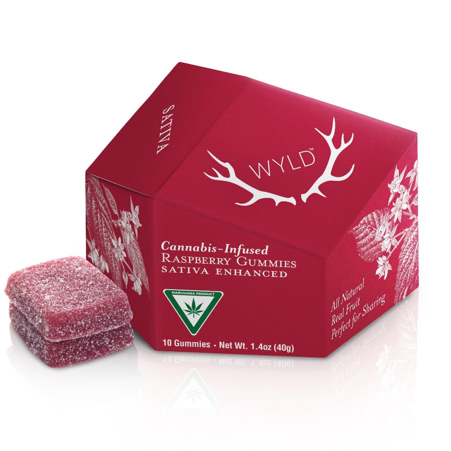 WYLD - Raspberry Sativa Gummies 200mg (REC)
