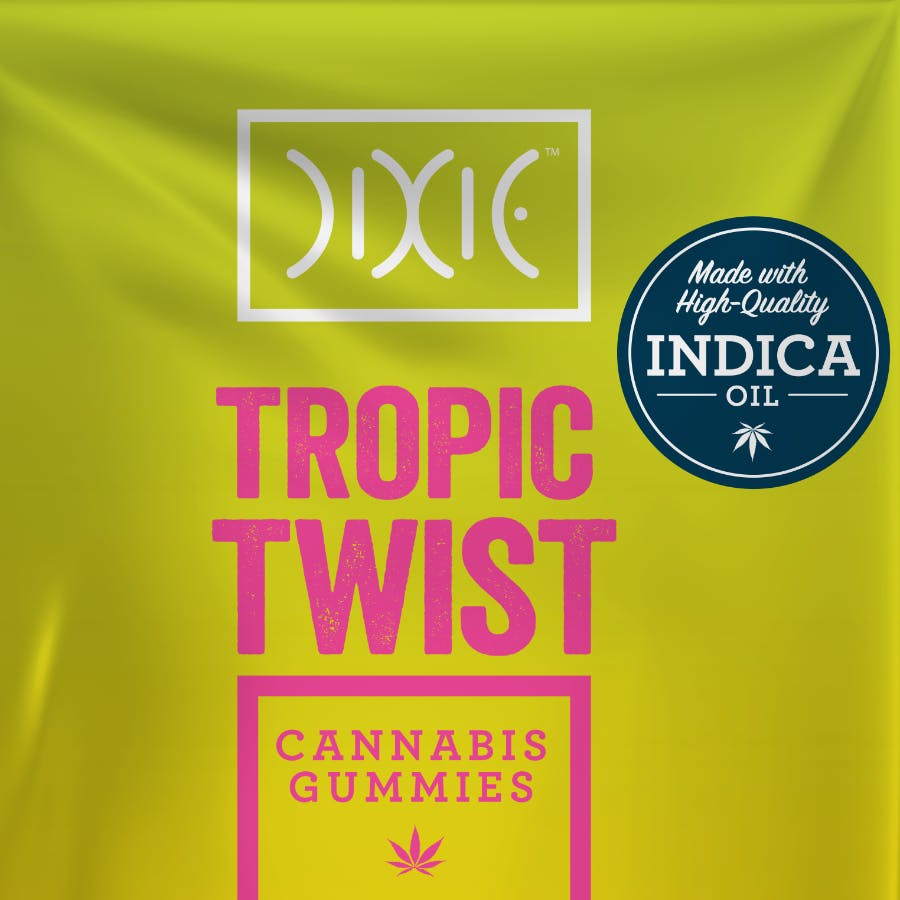 Dixie Tropic Twist Indica Gummies 200mg (REC)